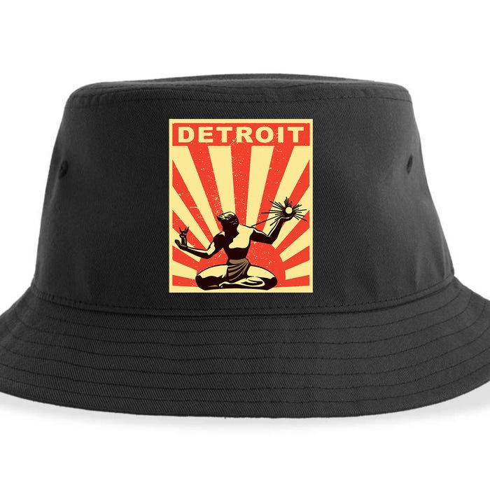 Detroit Vintage Spirit Of Detroit Sustainable Bucket Hat