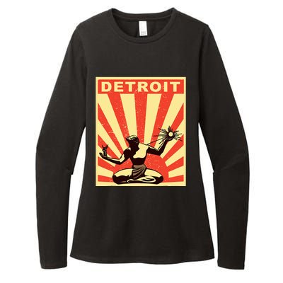 Detroit Vintage Spirit Of Detroit Womens CVC Long Sleeve Shirt