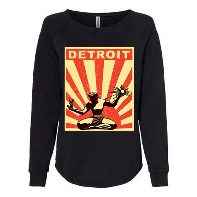 Detroit Vintage Spirit Of Detroit Womens California Wash Sweatshirt