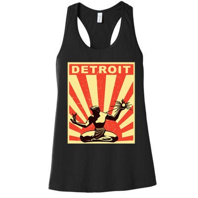 Detroit Vintage Spirit Of Detroit Women's Racerback Tank