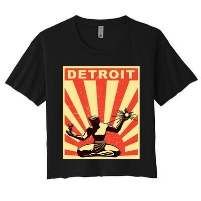 Detroit Vintage Spirit Of Detroit Women's Crop Top Tee