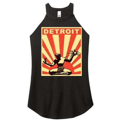 Detroit Vintage Spirit Of Detroit Women’s Perfect Tri Rocker Tank