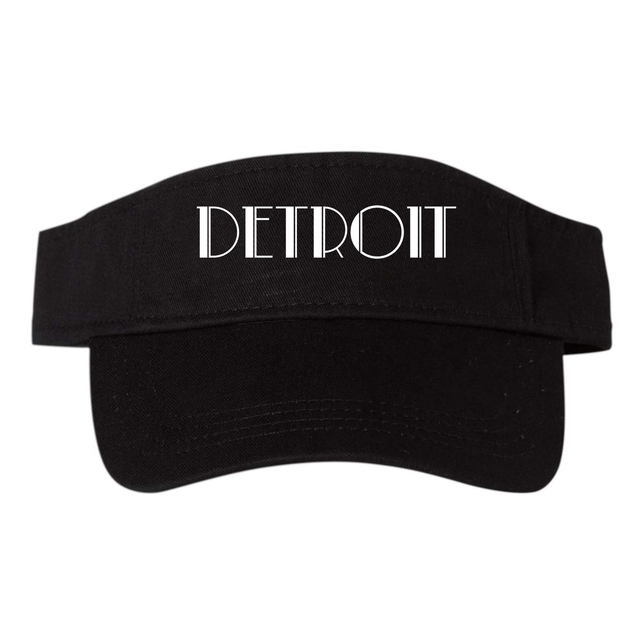 Detroit Vintage Style Simple Logo Visor