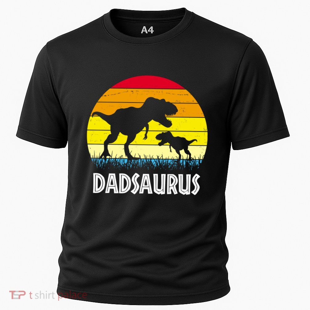 Dadsaurus Vintage Sunset Performance Shirt