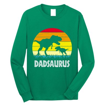 Dadsaurus Vintage Sunset Long Sleeve Shirt