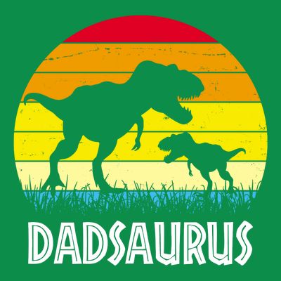 Dadsaurus Vintage Sunset T-Shirt