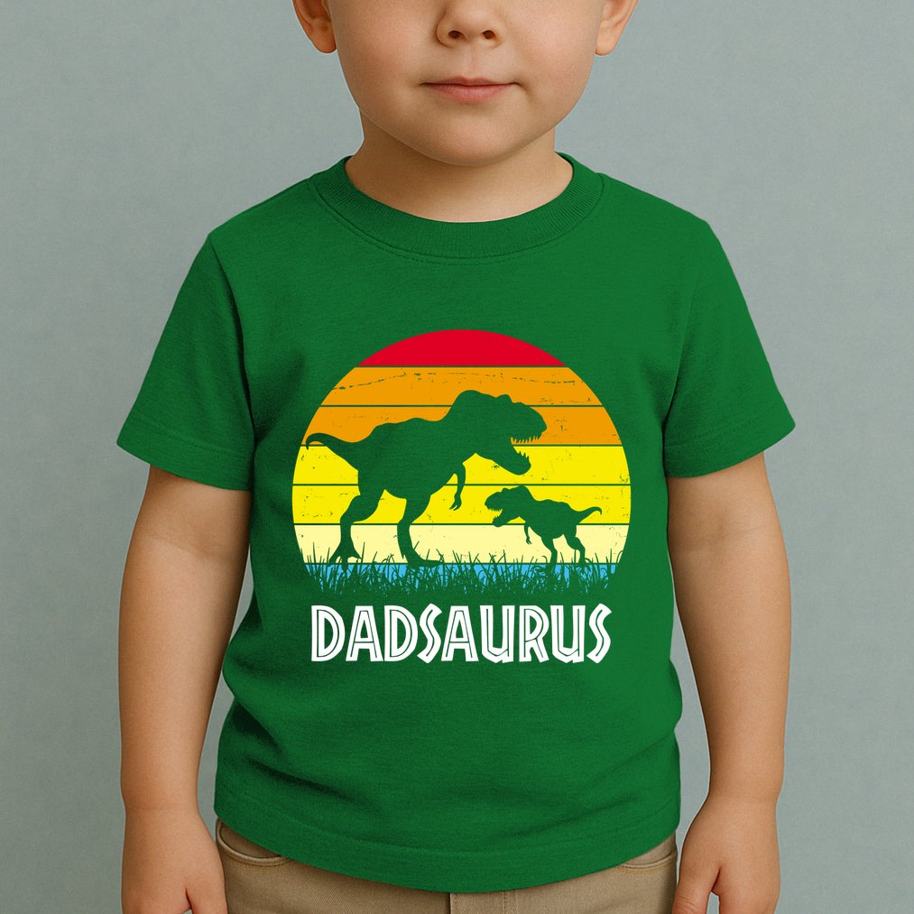 Dadsaurus Vintage Sunset Toddler T-Shirt