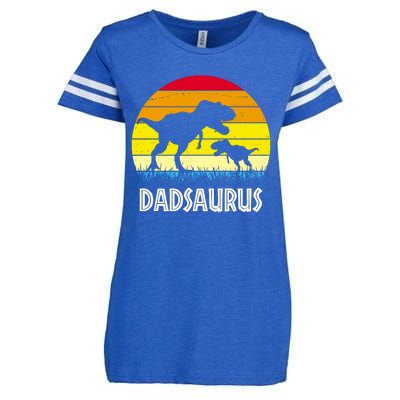 Dadsaurus Vintage Sunset Enza Ladies Jersey Football T-Shirt