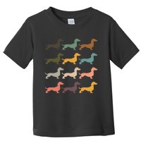 Dachshund Vintage Silhouette funny Dog Lover Toddler T-Shirt