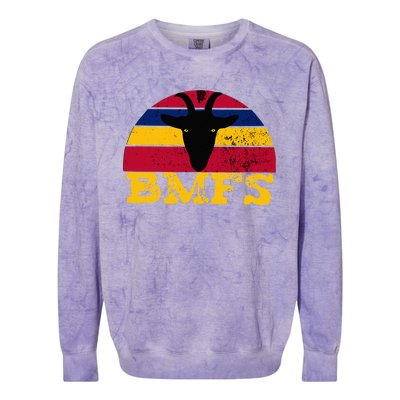 Distressed Vintage Sunset Billy Strings Goat Colorblast Crewneck Sweatshirt