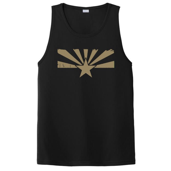 Distressed Vintage State Of Arizona Flag PosiCharge Competitor Tank