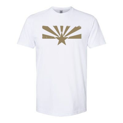 Distressed Vintage State Of Arizona Flag Softstyle CVC T-Shirt