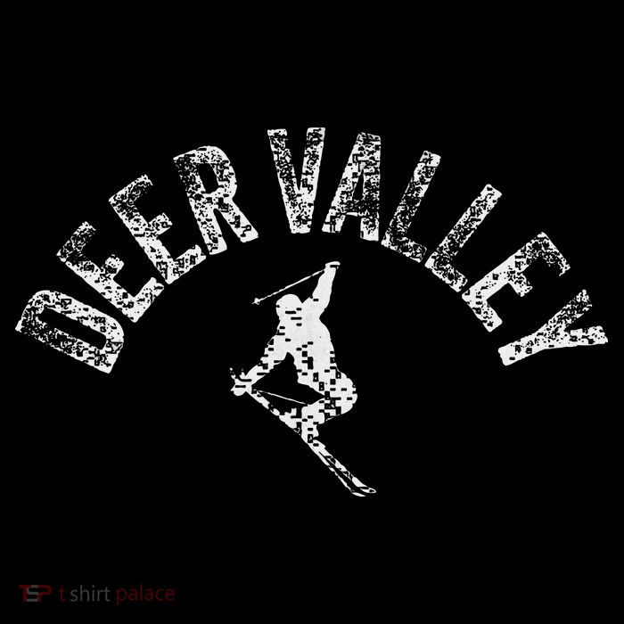 Deer Valley Ski Utah Skiing Cool Valley Skier Gear T-Shirt