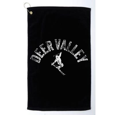 Deer Valley Ski Utah Skiing Cool Valley Skier Gear Golf Towel