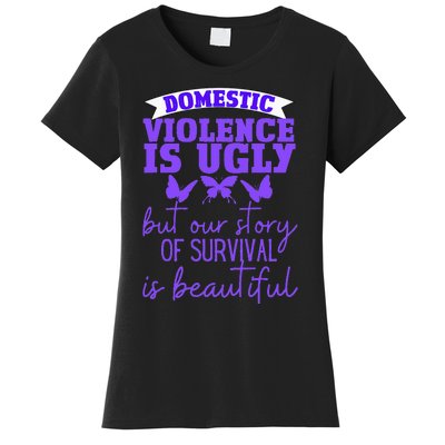 Domestic Violence Survivor Domestic Abuse Awareness Women's T-Shirt