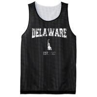 Delaware Vintage Sports Design De Mesh Reversible Basketball Jersey Tank