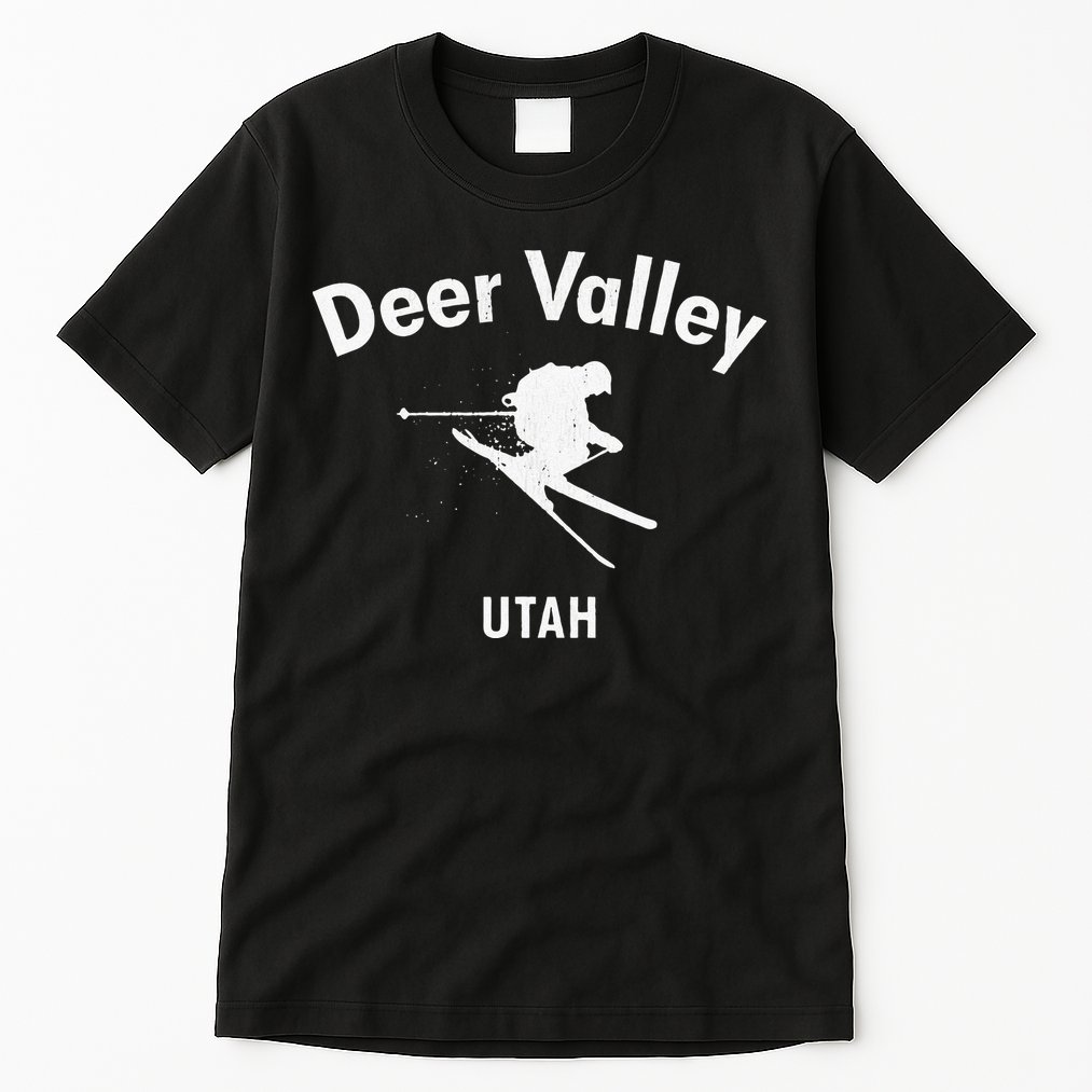 Deer Valley Skiing Tee Utah Ski Tall T-Shirt