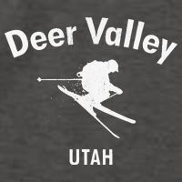 Deer Valley Skiing Tee Utah Ski Vector Backpack