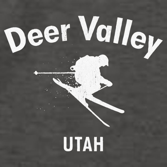Deer Valley Skiing Tee Utah Ski Vector Backpack