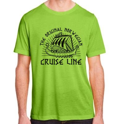 Drakkar Viking Ship Original Norwegian Cruise Line Norse Adult ChromaSoft Performance T-Shirt