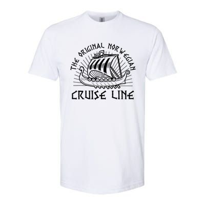 Drakkar Viking Ship Original Norwegian Cruise Line Norse Softstyle CVC T-Shirt