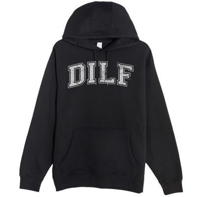 DILF VARSITY STYLE DAD OLDER MORE MATURE MEN Premium Pullover Hoodie