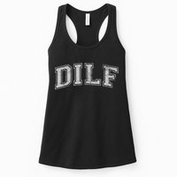 DILF VARSITY STYLE DAD OLDER MORE MATURE MEN Womens Tank Top