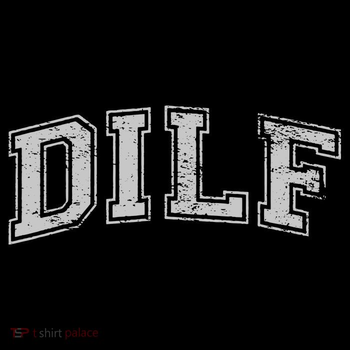 DILF VARSITY STYLE DAD OLDER MORE MATURE MEN Womens T-Shirt