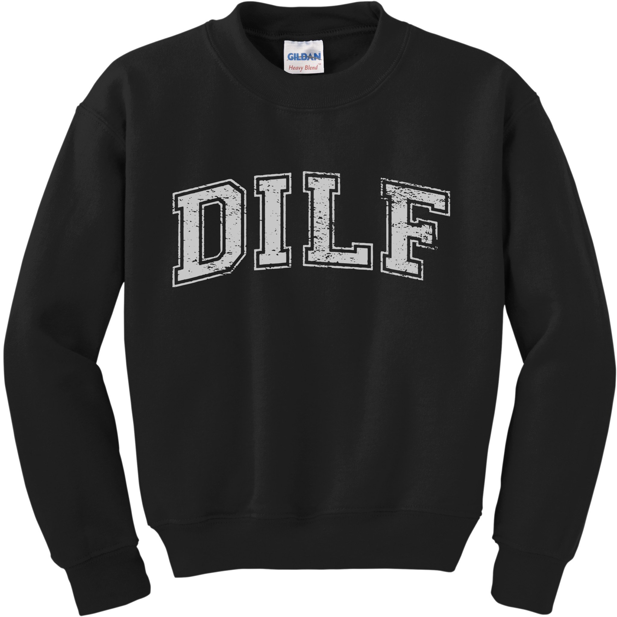 DILF VARSITY STYLE DAD OLDER MORE MATURE MEN Kids Sweatshirt