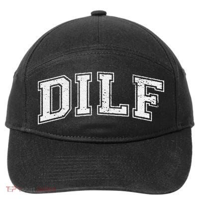 Dilf Varsity Style Dad Older More Mature 7-Panel Snapback Hat