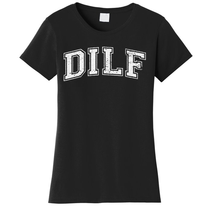 Dilf Varsity Style Dad Older More Mature Women's T-Shirt