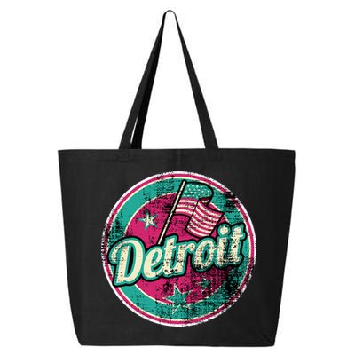 Detroit Vintage Style Rust Logo 25L Jumbo Tote