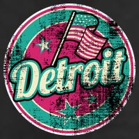 Detroit Vintage Style Rust Logo Golf Towel