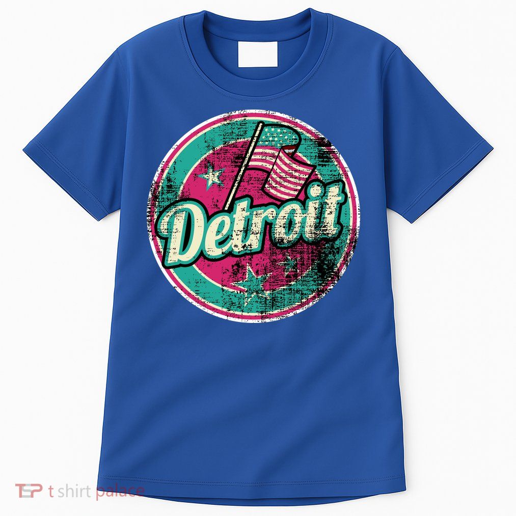 Detroit Vintage Style Rust Logo Tall T-Shirt