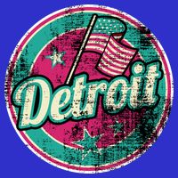 Detroit Vintage Style Rust Logo Ladies Essential Flowy Tank