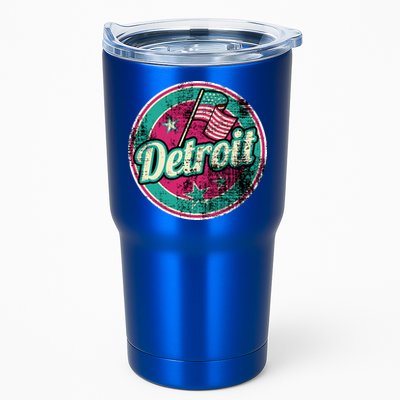 Detroit Vintage Style Rust Logo Tumbler
