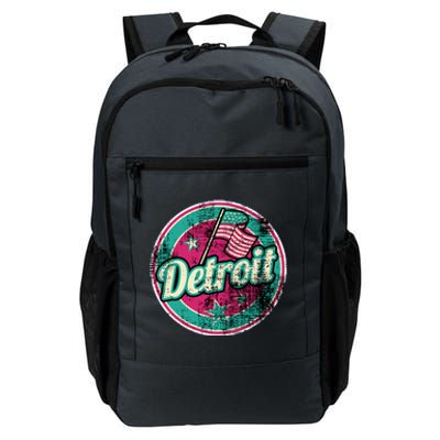 Detroit Vintage Style Rust Logo Daily Commute Backpack