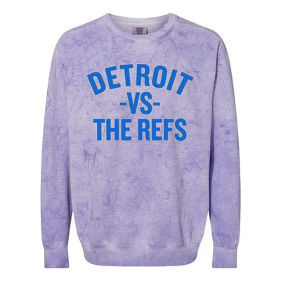 Detroit Vs The Refs Colorblast Crewneck Sweatshirt