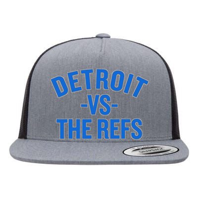 Detroit Vs The Refs Flat Bill Trucker Hat