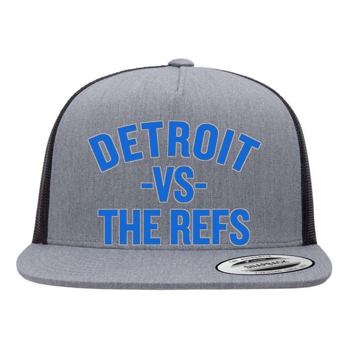 Detroit Vs The Refs Flat Bill Trucker Hat