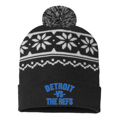 Detroit Vs The Refs USA-Made Snowflake Beanie