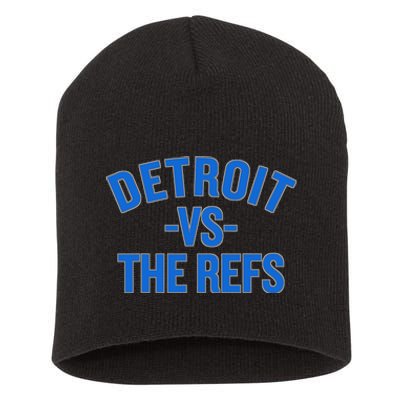 Detroit Vs The Refs Short Acrylic Beanie