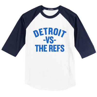 Detroit Vs The Refs Baseball Sleeve Shirt