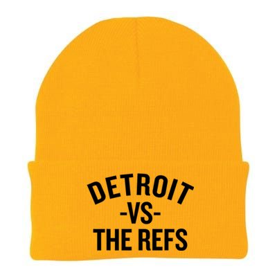 Detroit Vs The Refs Knit Cap Winter Beanie