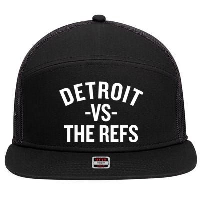 Detroit Vs The Refs 7 Panel Mesh Trucker Snapback Hat