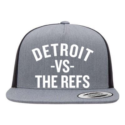 Detroit Vs The Refs Flat Bill Trucker Hat