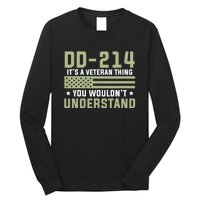 Dd214 Veteran Thing Would Not Understand American Flag Long Sleeve Shirt