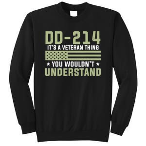 Dd214 Veteran Thing Would Not Understand American Flag Sweatshirt