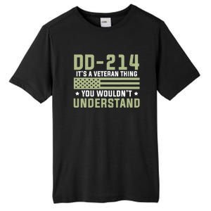 Dd214 Veteran Thing Would Not Understand American Flag Tall Fusion ChromaSoft Performance T-Shirt