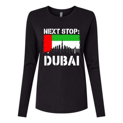 Dubai Vacation Trip Next Stop Vacay Vibes Souvenir Great Gift Womens Cotton Relaxed Long Sleeve T-Shirt